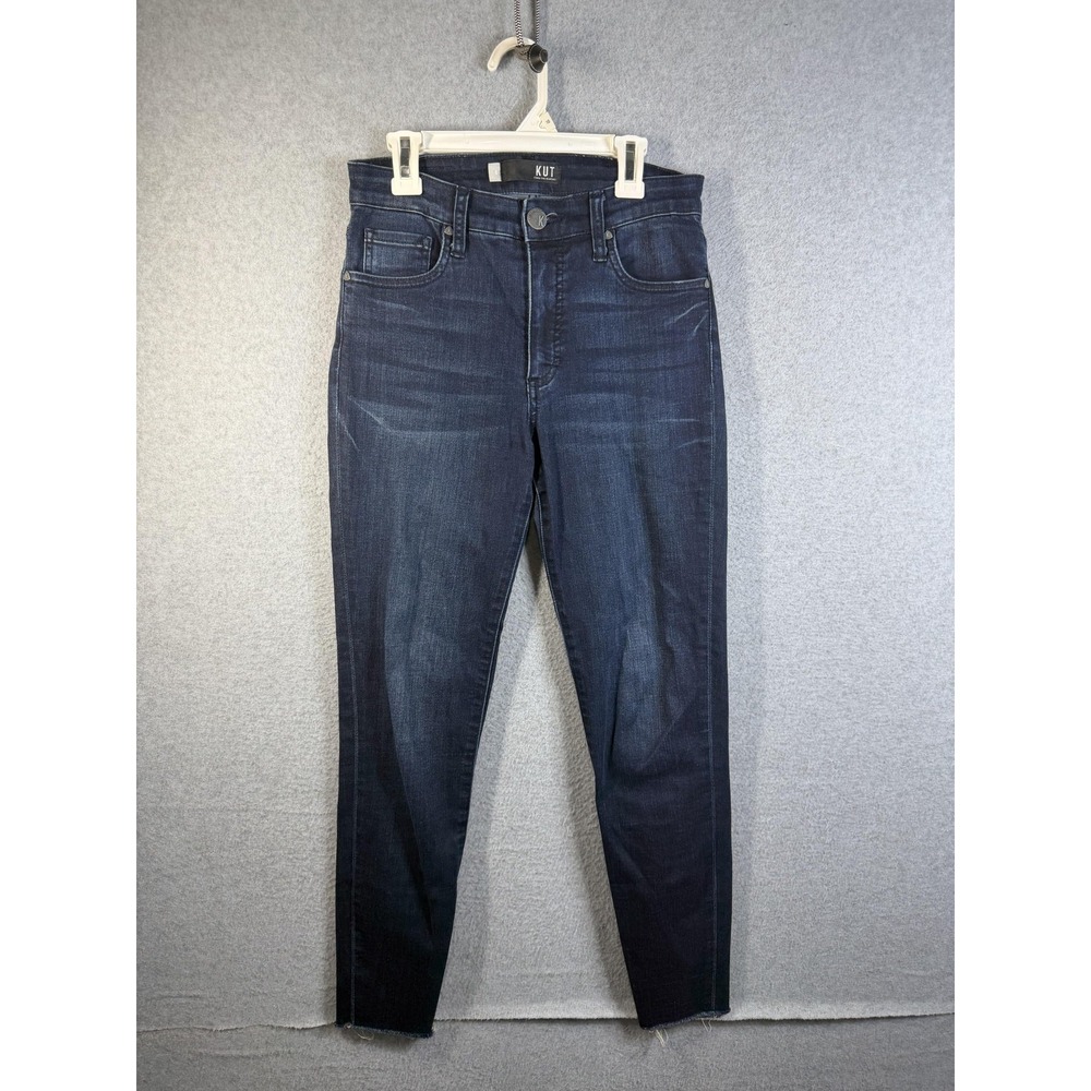 Kut From The Kloth Connie Jeans Womens 0 Blue High Rise Ankle Skinny Stretch